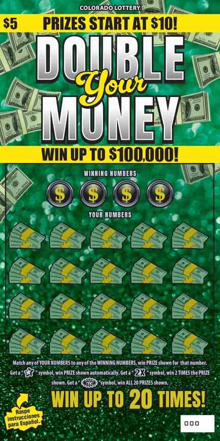 Double Your Money scratchcard - game number #2940 - front