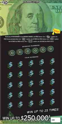 Franklin scratchcard - game number #161 - front