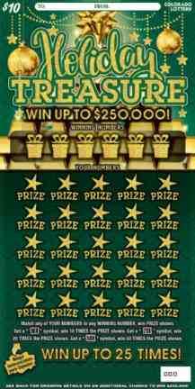 Holiday Treasure scratchcard - game number #257 - front