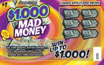 Mad Money scratchcard - game number #2932 - front