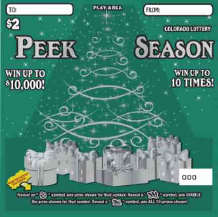 Peek Season scratchcard - game number #299 - front