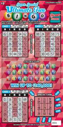 Super Special Ultimate Fun Bingo scratchcard - game number #259 - front