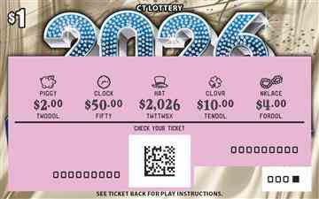 2026 scratchcard - game number #1826 - front-scratched