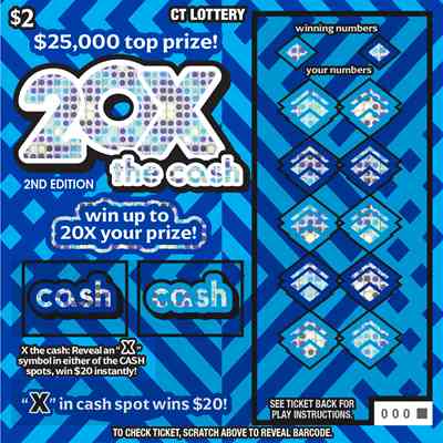 20X The Cash 2Nd Edition scratchcard - game number #1899 - front