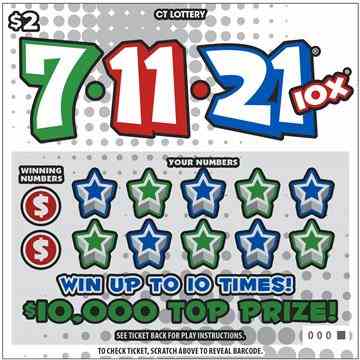 7-11-21 10X scratchcard - game number #1892 - front