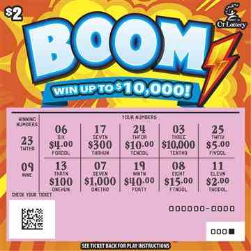 Boom scratchcard - game number #1762 - front-scratched