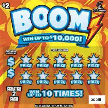 Boom scratchcard - game number #1762 - front