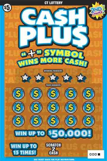 Ca$H Plu$ scratchcard - game number #1772 - front