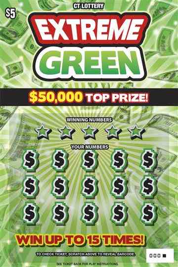 Extreme Green scratchcard - game number #1877 - front