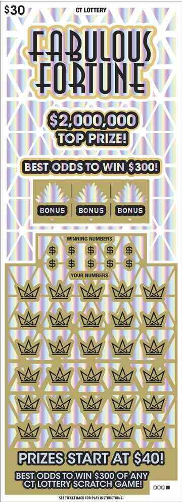 Fabulous Fortune scratchcard - game number #1860 - front