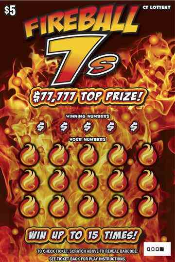 Fireball 7S scratchcard - game number #1885 - front
