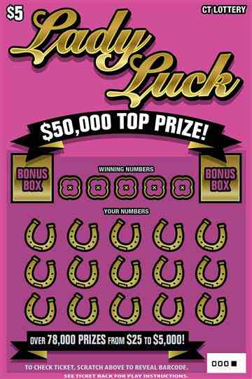 Lady Luck scratchcard - game number #1869 - front