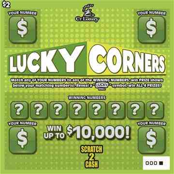 Lucky Corners scratchcard - game number #1792 - front