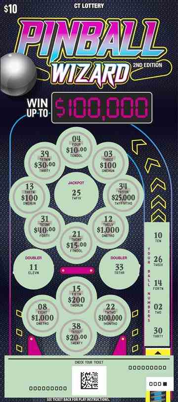 Pinball Wizard 2Nd Edition scratchcard - game number #1857 - front-scratched