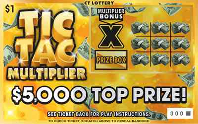 Tic Tac Multiplier scratchcard - game number #1901 - front