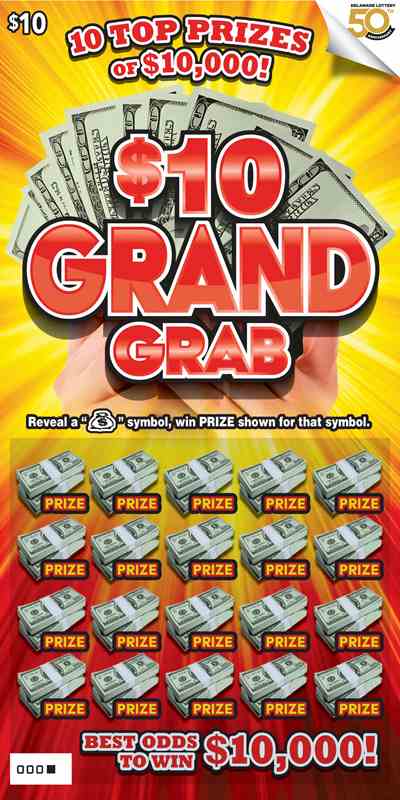 $10 Grand Grab scratchcard - game number #479 - front