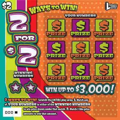2 For $2 scratchcard - game number #442 - front