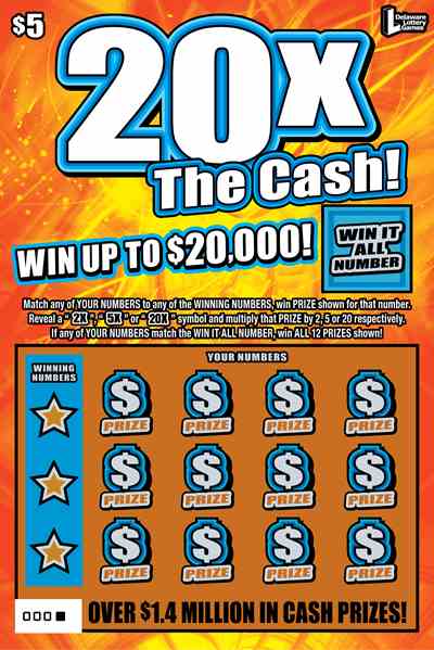 20X The Cash scratchcard - game number #460 - front