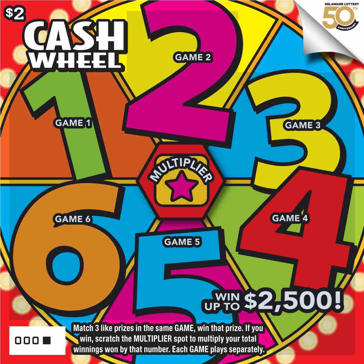 Cash Wheel scratchcard - game number #484 - front