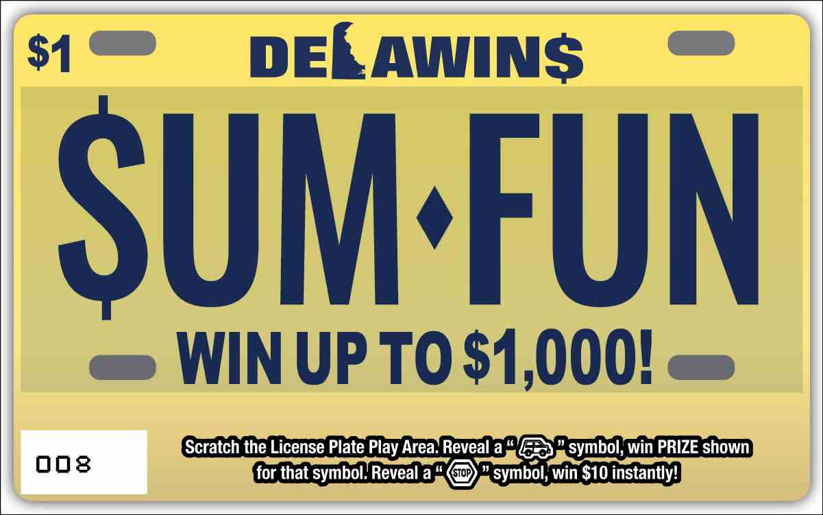 Delawin$ scratchcard - game number #481 - front
