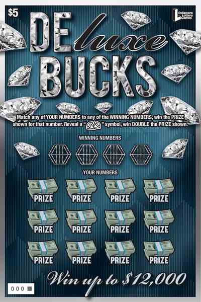 Deluxe Bucks scratchcard - game number #531 - front