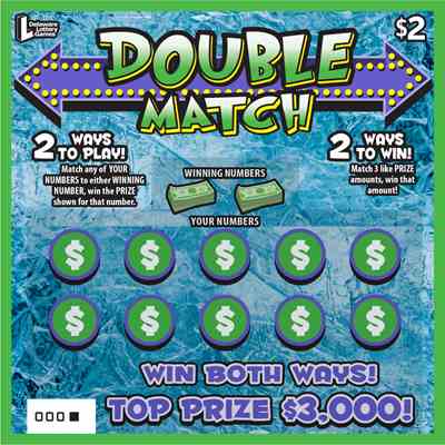 Double Match scratchcard - game number #399 - front