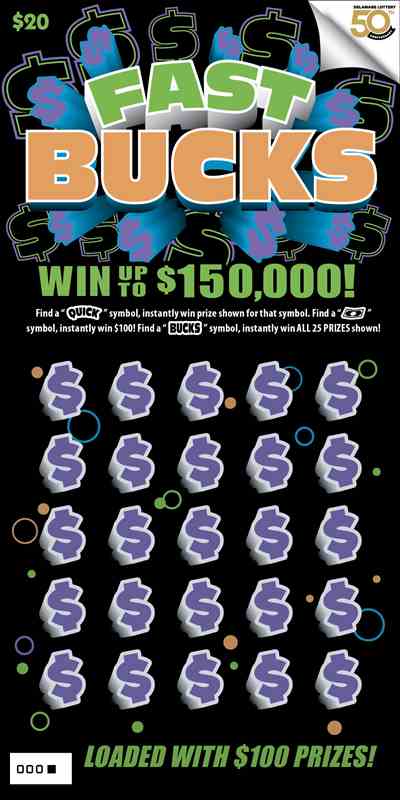 Fast Bucks scratchcard - game number #464 - front