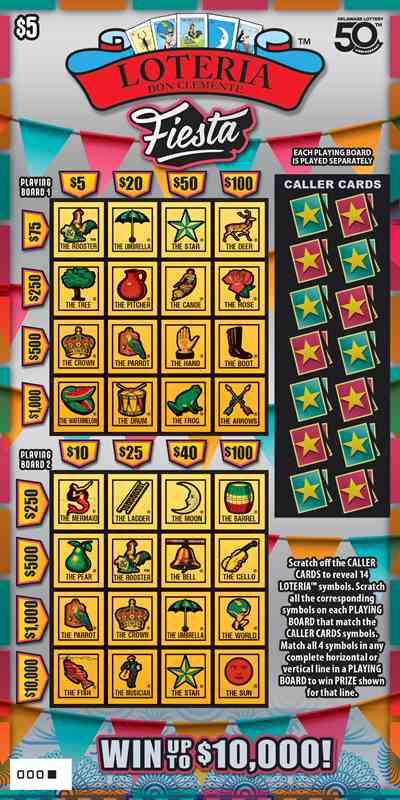 Loteria Fiesta scratchcard - game number #510 - front
