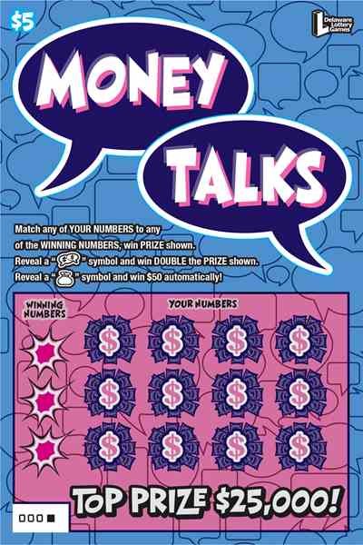 Money Talks scratchcard - game number #410 - front
