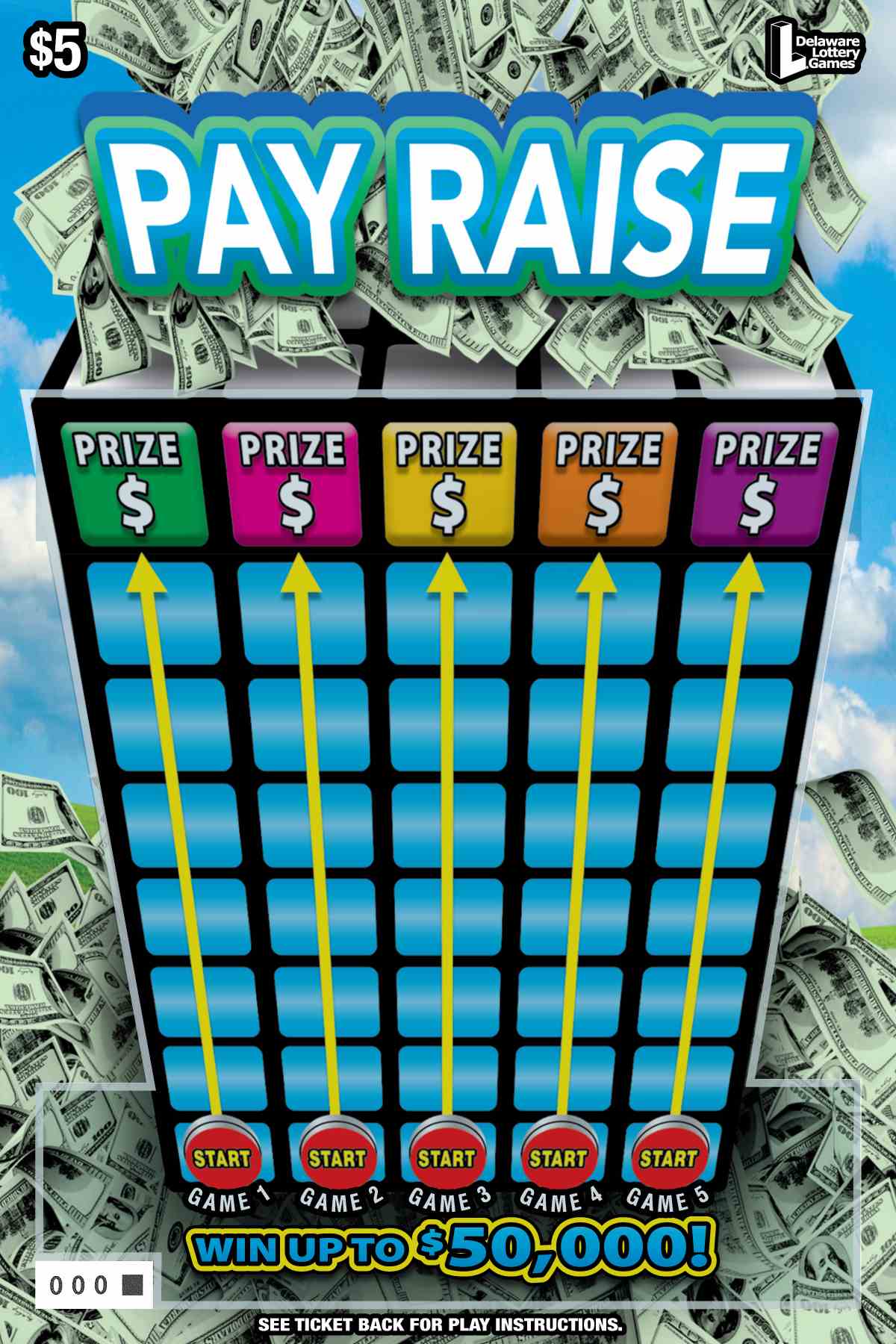 Pay Raise scratchcard - game number #533 - front