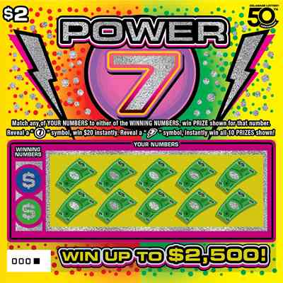 Power 7 scratchcard - game number #499 - front
