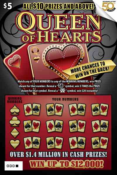 Queen Of Hearts scratchcard - game number #471 - front