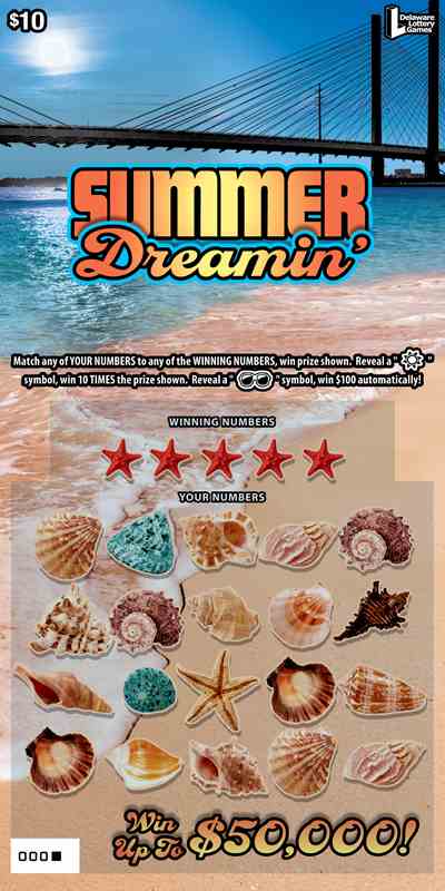 Summer Dreamin’ scratchcard - game number #425 - front