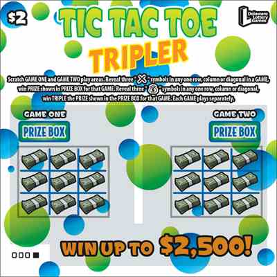 Tic Tac Toe Tripler scratchcard - game number #452 - front