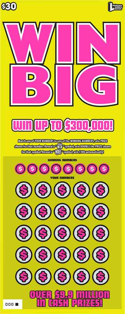 Win Big scratchcard - game number #451 - front