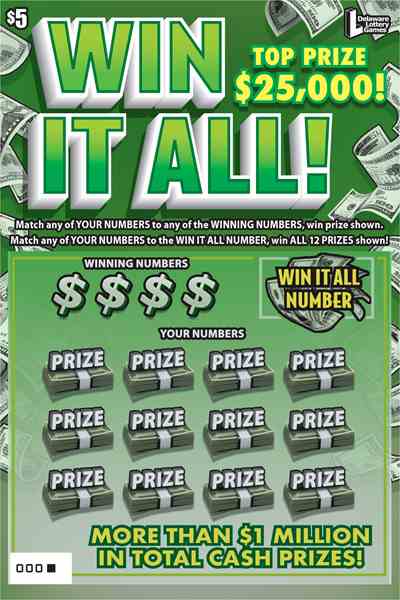 Win It All scratchcard - game number #431 - front
