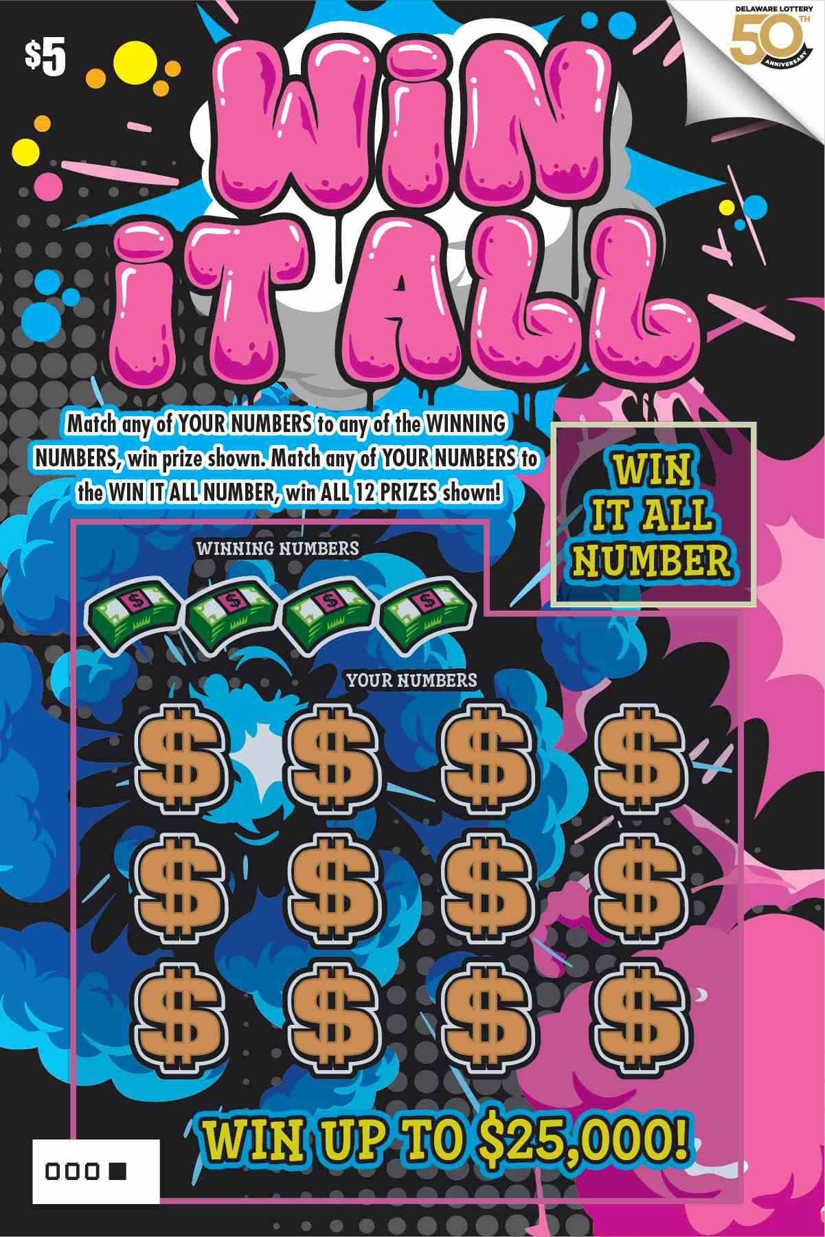 Win It All scratchcard - game number #469 - front