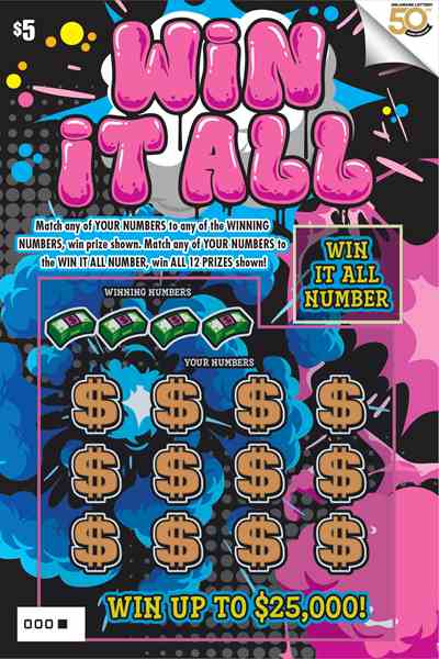 Win It All scratchcard - game number #469 - front