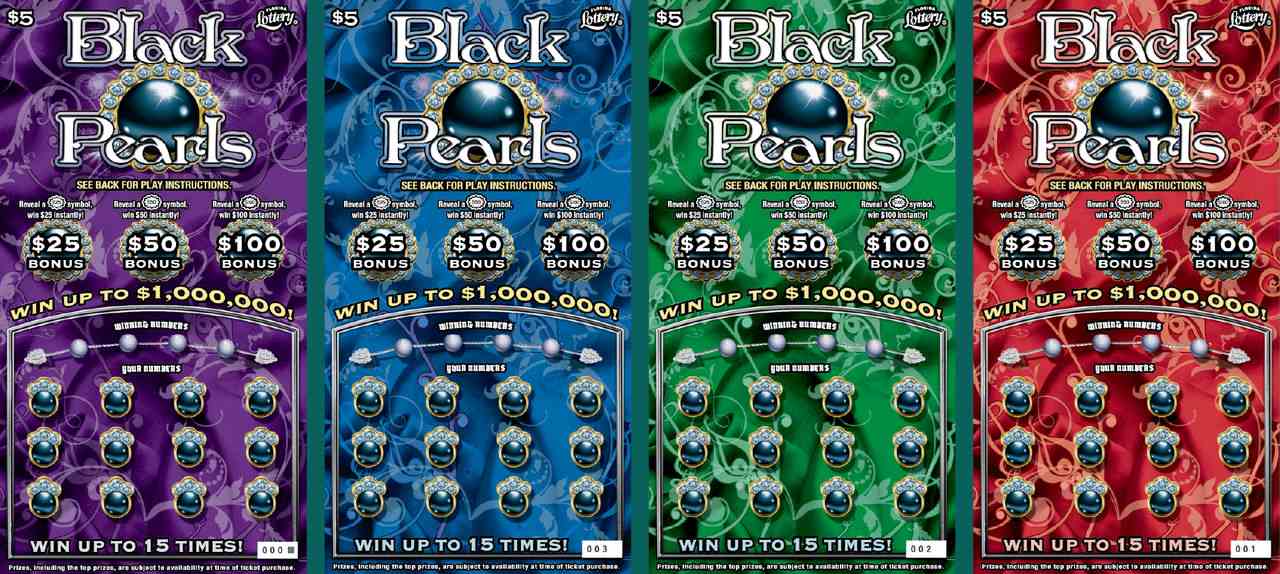 Black Pearls scratchcard - game number #1645 - front
