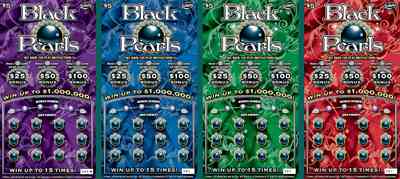 Black Pearls scratchcard - game number #1645 - front