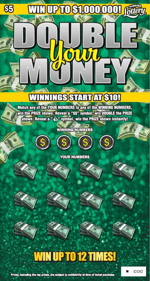 Double Your Money scratchcard - game number #5061 - front