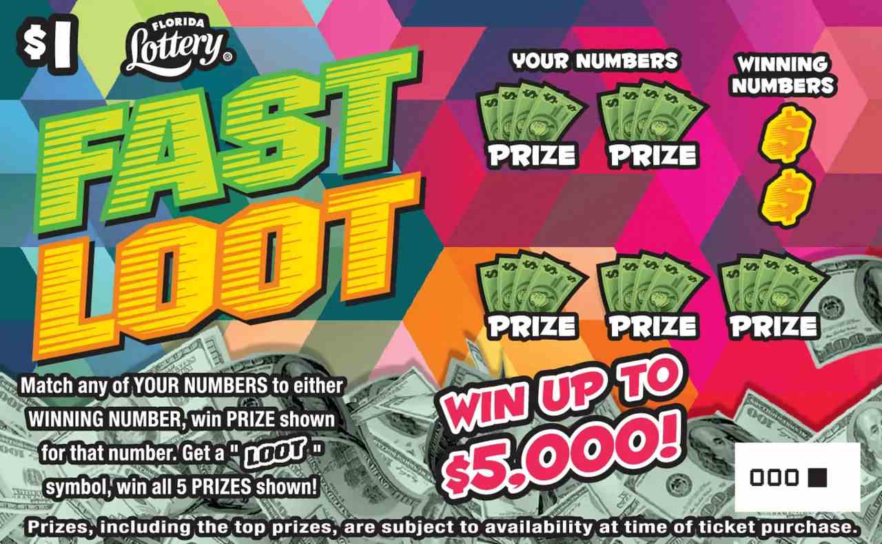 Fast Loot scratchcard - game number #1570 - front