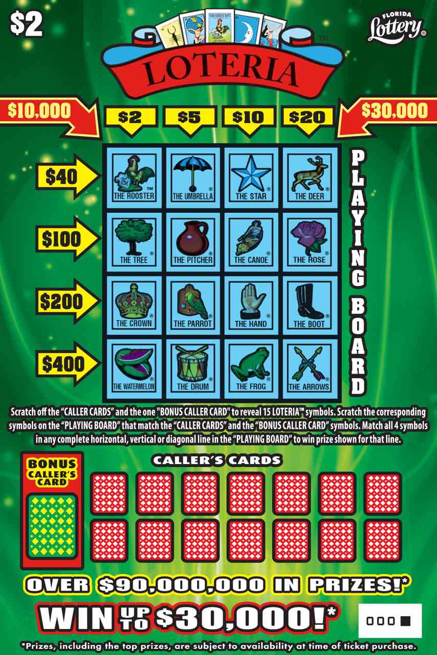 Loteria&Trade; scratchcard - game number #1504 - front