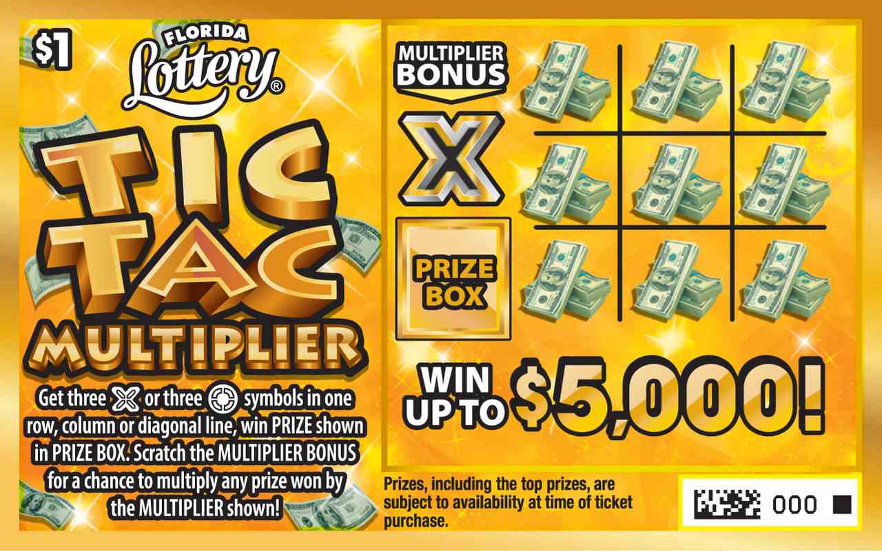 TIC TAC MULTIPLIER scratchcard - game number #7024 - front