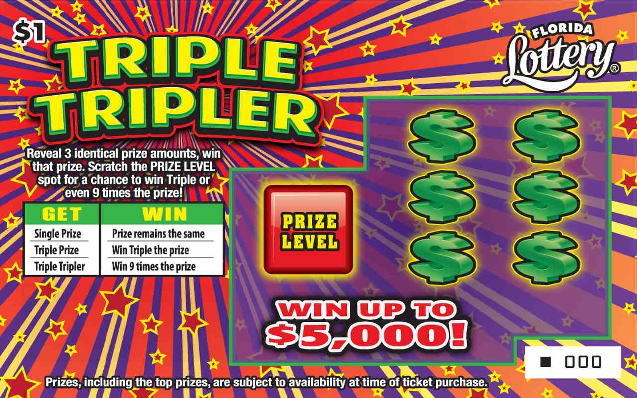 TRIPLE TRIPLER scratchcard - game number #5032 - front