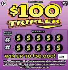 $100 Tripler scratchcard - game number #1632 - front