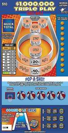$1,000,000 Triple Play scratchcard - game number #1783 - front
