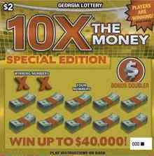 10X The Money Special Edition scratchcard - game number #1797 - front