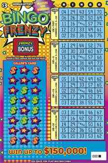 Bingo Frenzy scratchcard - game number #1786 - front