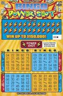 Bingo Power Shot scratchcard - game number #1743 - front